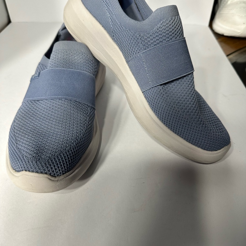 Blue Mesh Slip-On Sneakers womens Band pre owned 9 - Picture 2 of 5